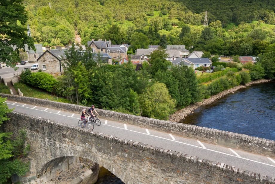 Bridge over a river in the UK